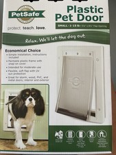 Petsafe Pet Door Small Pets To 15 Lbs. 5-1/8 In. X 7-5/8 White Plastic BOX
