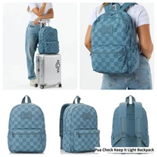 NEW ALOHA Collection Backpack. NO LONGER ONLINE. Pua Check/Blue Floral/Hawaiian