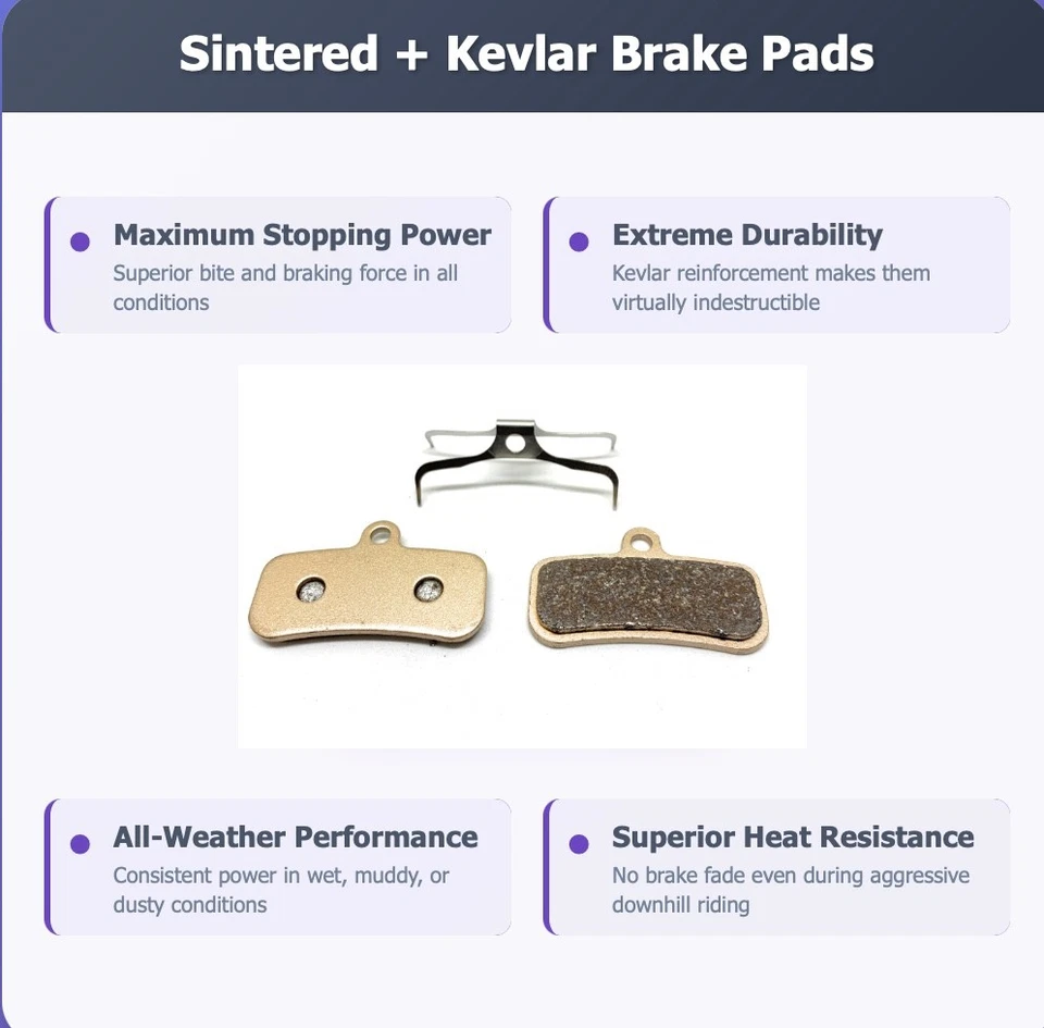 2 Pastillas Freno Bicicleta Sinterizadas para Formula Cura 4, FD40187-10, FD40186-10, FD531G10 Foto 2 de 4