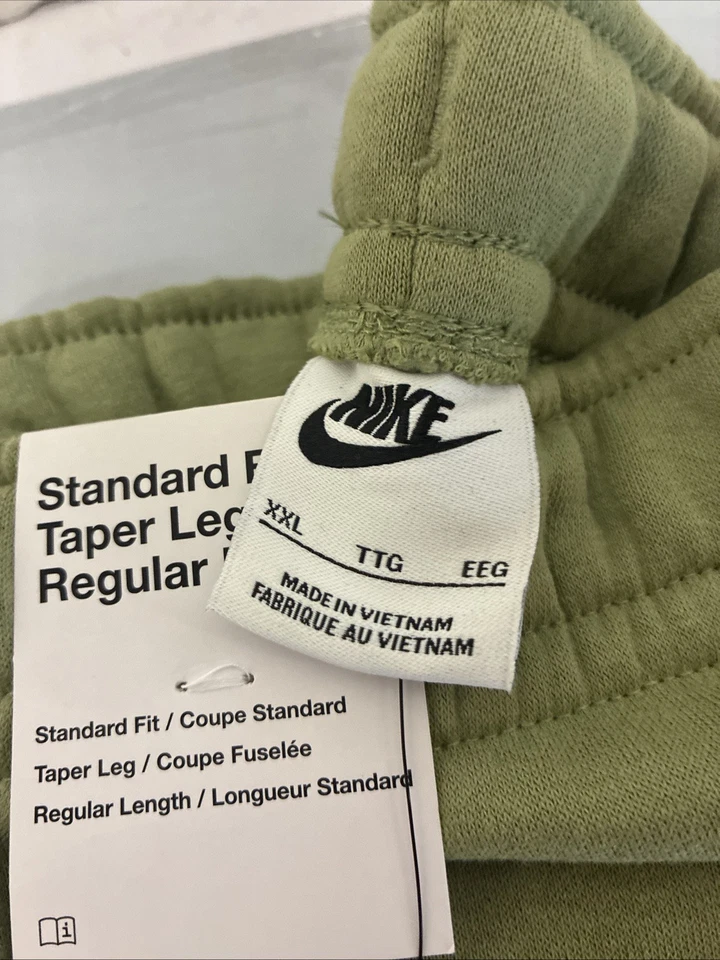 Pantalones de chándal Nike Sportswear Club polar para hombre grandes camel Swoosh ajuste regular BV2671 XXL Foto 4 de 4