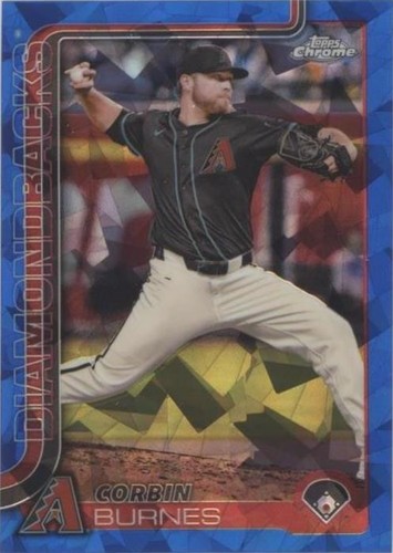2025 Topps Chrome Corbin Burnes Lightboard Logo Variation #17 