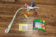 Disney Winnie the Pooh Baby Crib Mobile  Musical Rotating Toy  Photo Book Set