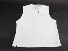 New Prana Ascent Muscle Tank Women's Top Size Small White Stains