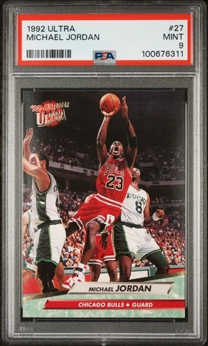 146467977 Michael Jordan 1992 Fleer Ultra #27 PSA 9