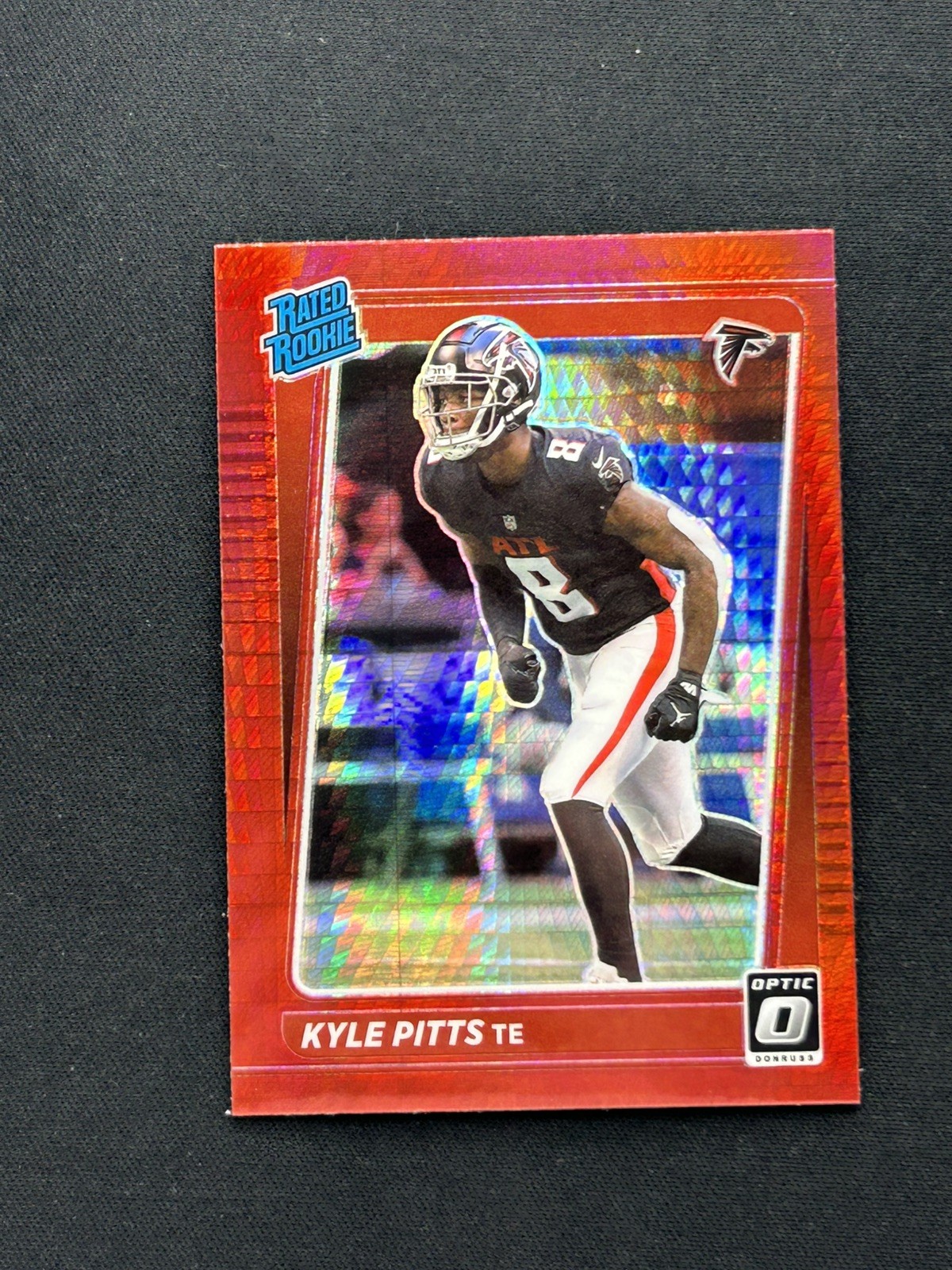 2021 Panini Donruss Optic - Rated Rookie Kyle Pitts #211 Red Hyper Prizm (RC)