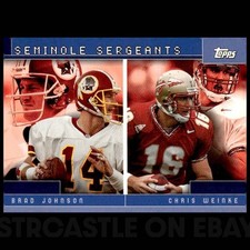 Brad Johnson & Chris Weinke 2001 Topps Combos #TC17 Florida State 🏈 Football