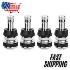 TR416 Valve Stem, 4 Pack Premium Metal Tire Stems for Tubeless Tires, Rim Holes,