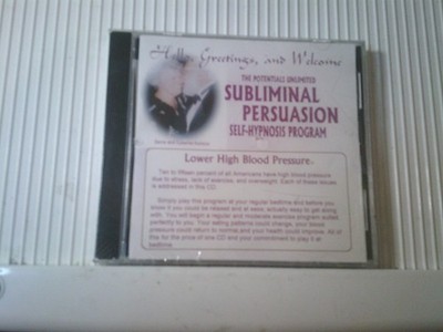 Subliminal Persuasion CD Lower Blood Pressure Self Hypnosis
