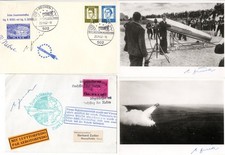 Zeppelin / Airmail Rocket Mail Photo Sugar With Own Signature (GA270