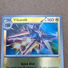 Vikavolt Stage 2 160 HP Pokémon card reverse holo 26/84 Pitch Black