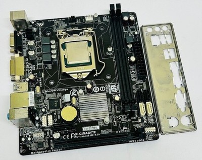 Gigabyte GA-H81M-S2V REV: 1.0 Sockel 1150 DDR3 Mainboard, i5-4460 CPU & I/O