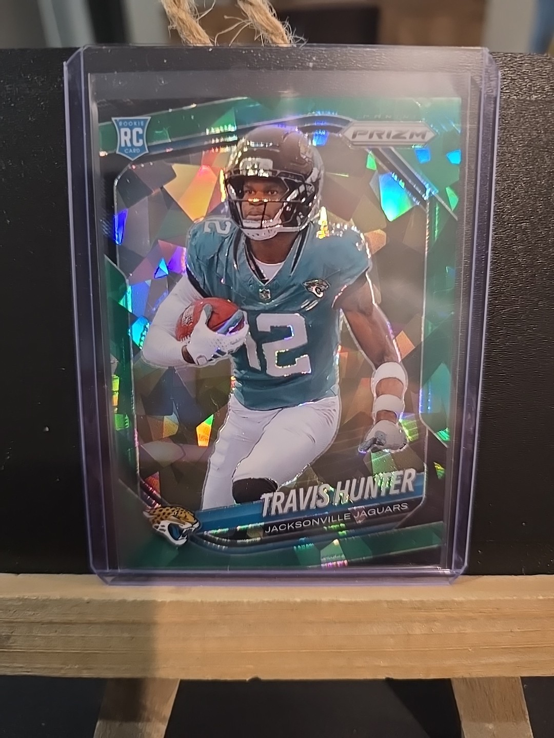 2025 PANINI PRIZM Travis Hunter #301 Green Ice Prizm RC