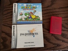 Nintendo Gameboy GBA Advance Instruction Book...