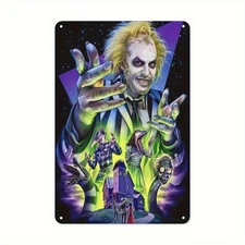 Vintage Horror Movie Tin Metal Signs 12X8Inch Vintage Haunted House And