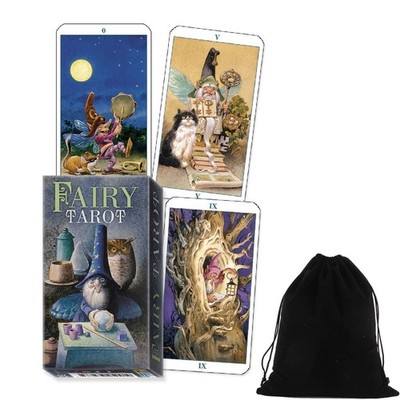 FAIRY TAROT DECK CARDS MATTIOLI LO SCARABEO ESOTERIC LO SCARABEO WITH VELVET BAG