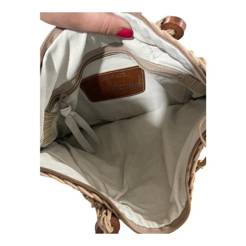 Susan Riedweg Makramee Bohemian Designer Schultertasche 11,5”/14” Made in USA - Bild 5 von 6