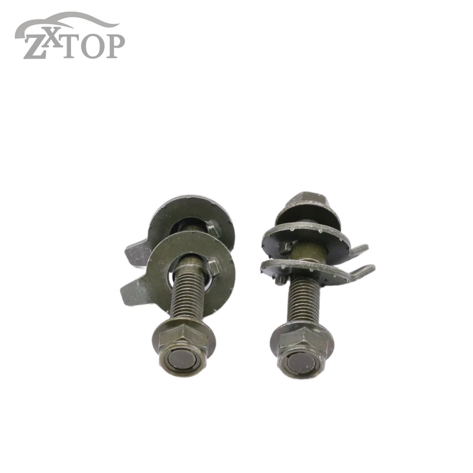 Kit de pernos de leva de alineación de ruedas traseras de 14 mm 4 piezas pernos de inclinación ajustables para rueda de automóvil Foto 2 de 4