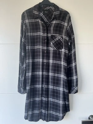 Hemdblusenkleid von Rails Gr. S Blau-grau kariert - Bild 1 von 4