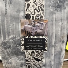 TAHARI TOVAGLIA E TOVAGLIOLI 60 X 144 RASO CON PENNELLATA MODERNISTA