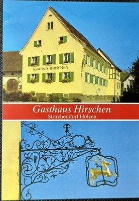 Postcard Landgasthaus Hirschen/Kandern-Holzen/Germany 446