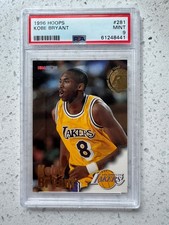 ? 1996-97 - KOBE BRYANT NBA HOOPS ROOKIE CARD RC #281 CLASSIC PSA 9 ?. rookie card picture