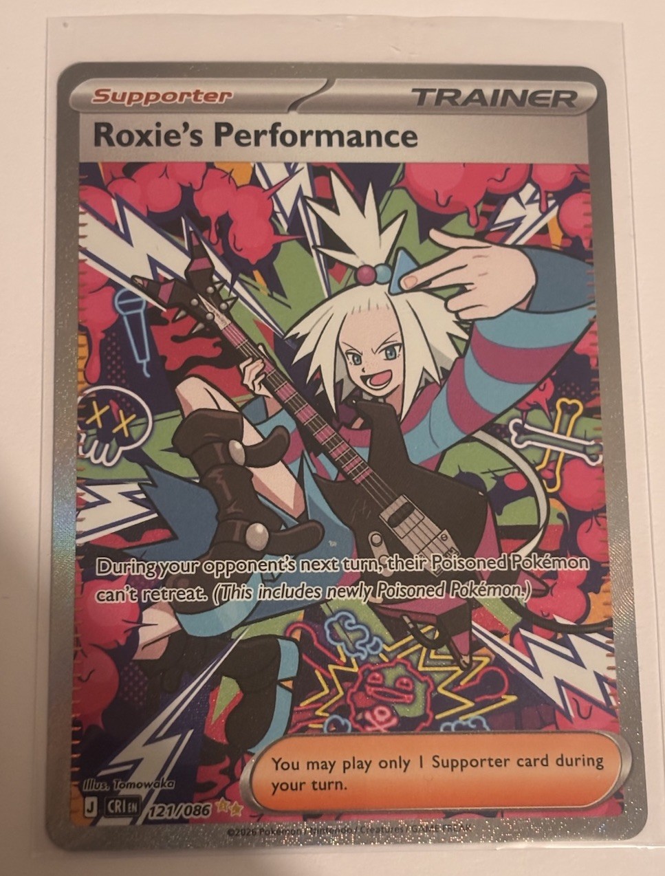 Pokémon TCG Roxie’s Performance 121/086 English Near Mint