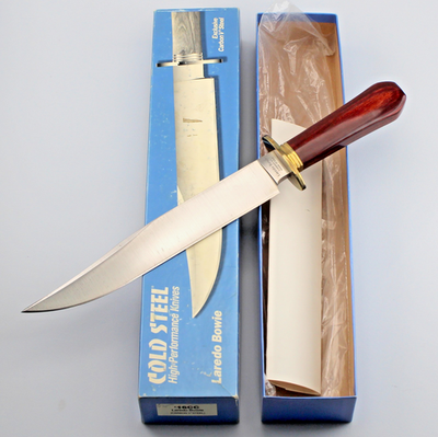 NOS w/ Handle Cracks USA Cold Steel 16CC Laredo Bowie Fixed Blade