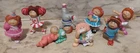 8 Vntg 1984 CABBAGE PATCH KIDS Plastic PVC Cake Topper Figure Lot