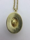 Vintage Whiting & Davis Purple Rhinestone Pendant Necklace Rolo Link Chain 21" — photo 6