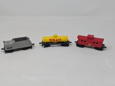 FLETCHER BARNHARDT  WHITE Shell Oil Train Tanker, Caboose, Coal Car HO Scale