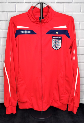 UMBRO England Team Training Football Soccer Full-Zip Jacket Polyester Mens Sz L