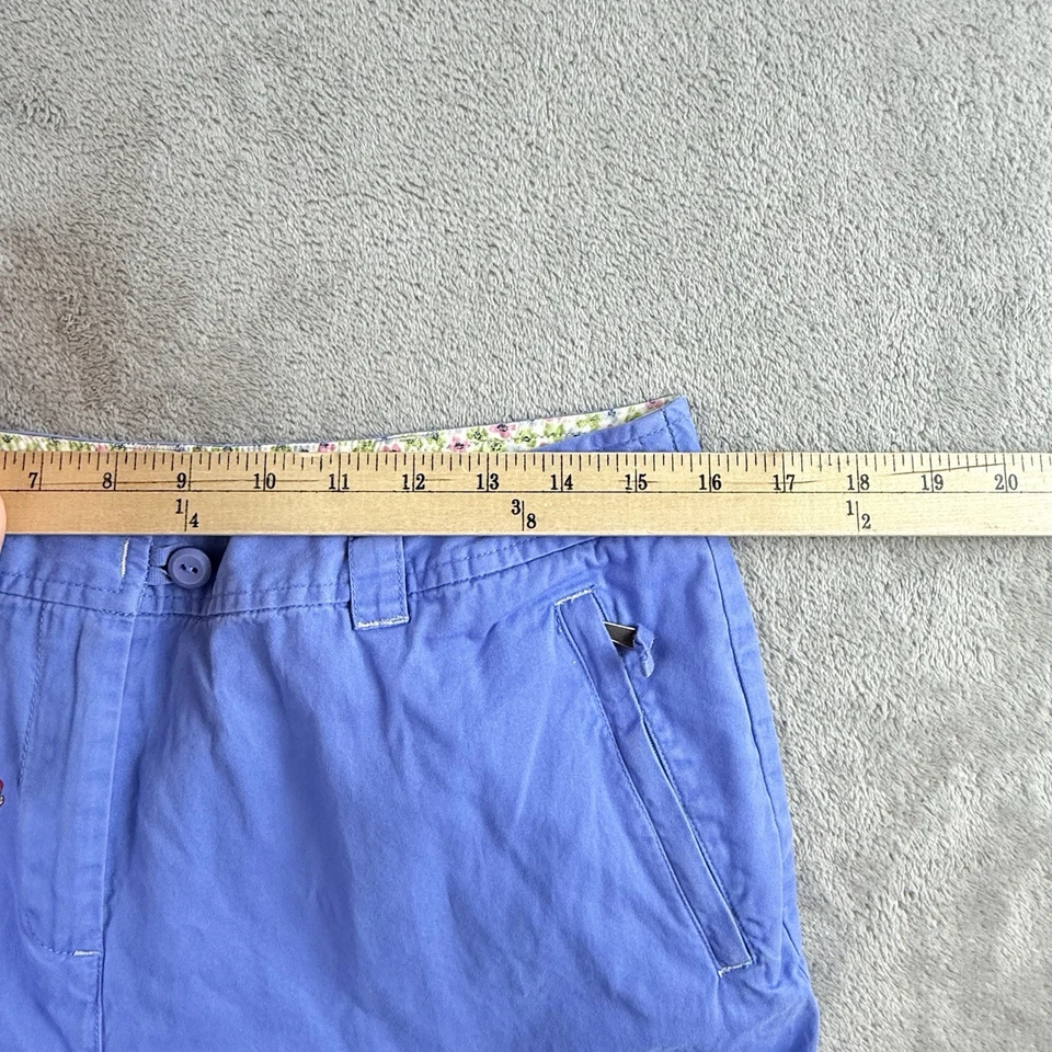 Pantalones capri vintage Jill para mujer 10 (32x20) azul 100 % algodón cargo recto Foto 3 de 4