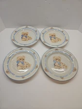 Vintage Tienshan Country Bear Dessert Salad Plates 7 3/4” Stoneware Set Of 4