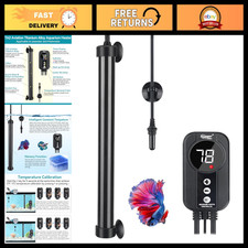 500W Titanium Aquarium Heater with Digital LED Controller  Probe, 70-80 Gallon