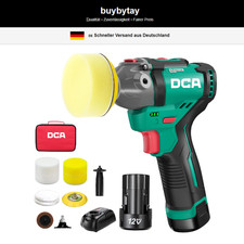 Mini Poliermaschine 12V mit 2 Akkus und 2 Geschwindigkeiten für Autos