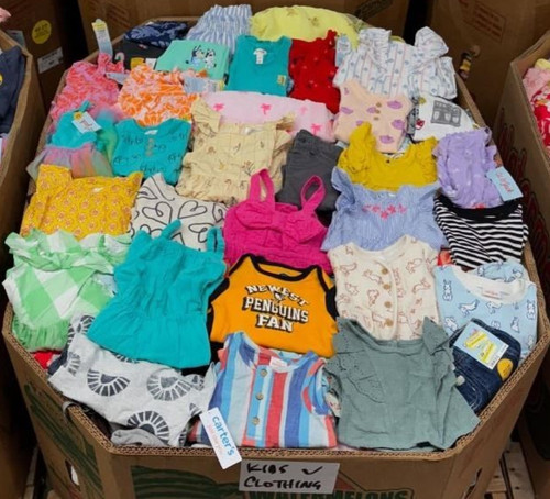 Lot of 100pcs Mix Kids Girls Clothes Bulk Wholesale Resale Consignment Siz 0-3T