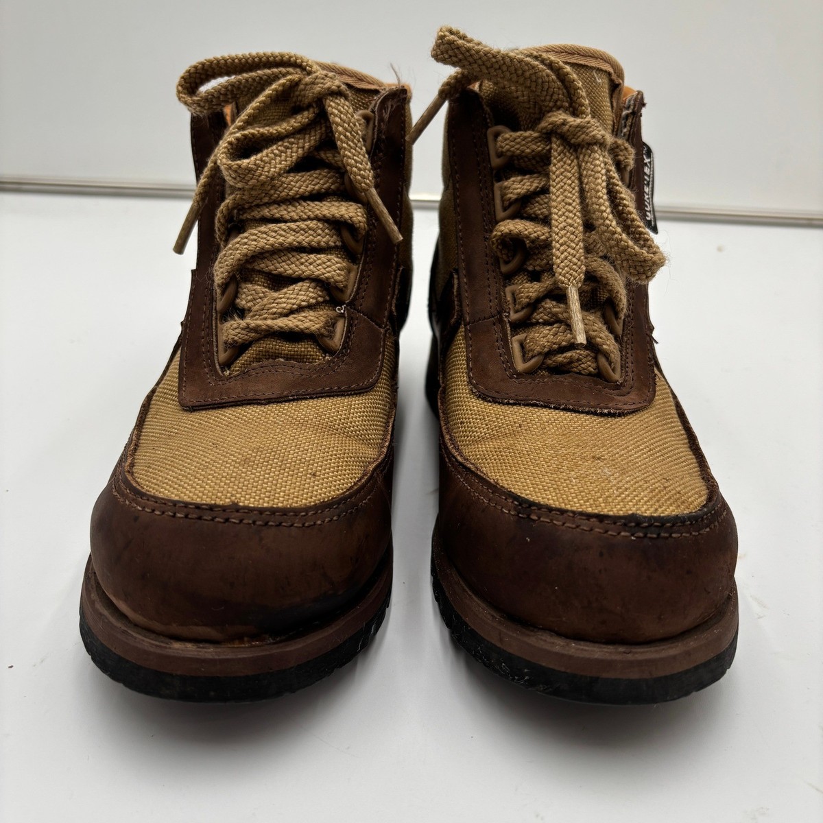 Rocky Boots Gore-Tex Vibram Hiking Boots Brown Canvas  display picture 1