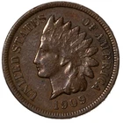 1909-S Indian Head Cent 1c Extremely Fine XF+ San Francisco Key Date