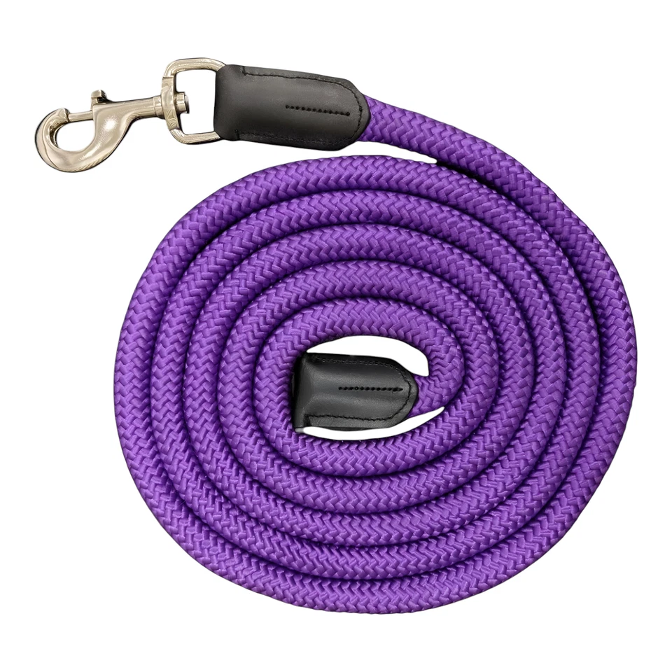 Horse Lead Ropes -Many Colors- 9 Foot Strong Poly Brass Snap- Made in USA - Image 3 of 4