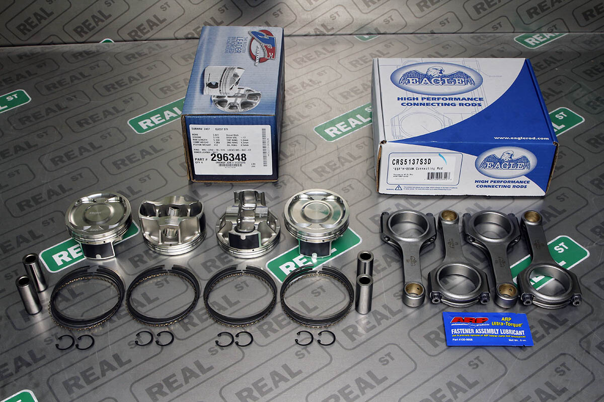 JE FSR Pistons Eagle H Beam Rods Fits Subaru WRX Sti EJ255 EJ257 99