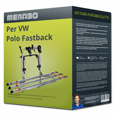 Menabo Logic 3 portabici per VW Polo Fastback Tipo AW1/BZ1 per 3 bici Nuovo