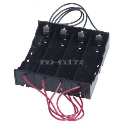 Battery Holder Storage Plastic Box Case For 4x 18650 Rechargeable Battery