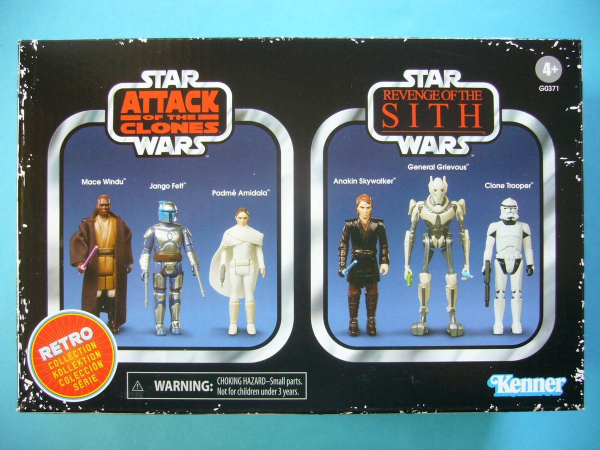 STAR WARS THE RETRO COLLECTION EPISODE II EPISODE III MULTIPACK  MIB