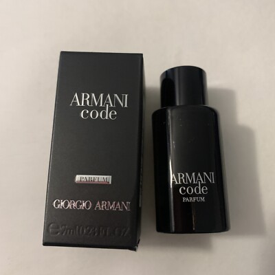 ARMANI Code PARFUM 0.23 fl oz by GIORGIO ARMANI (MINIATURE SPLASH for MEN)
