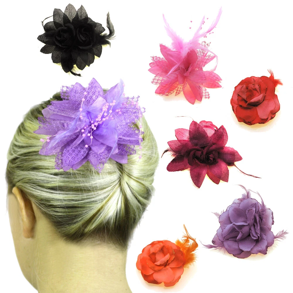 Wedding Hair Fascinators Flowers Bridal Accessories Ladies Head Hair Pieces Clip