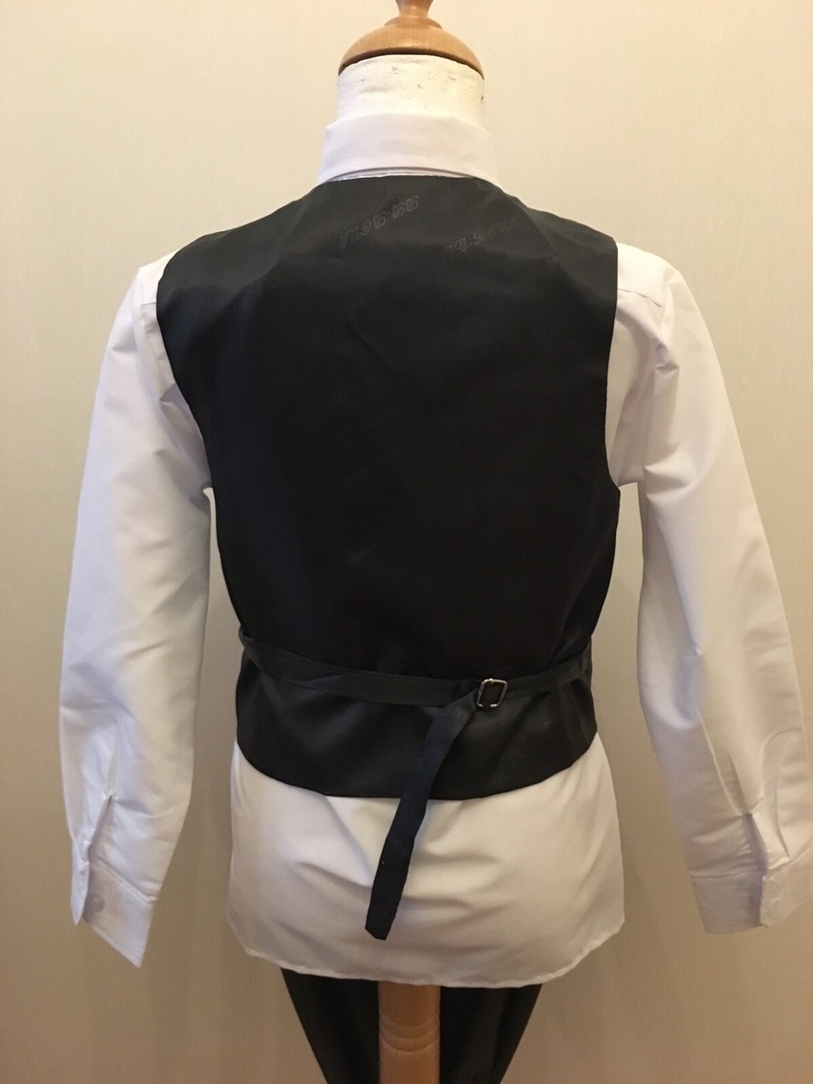 Costume Pour Garçon - Mariage/Cérémonie - Gris Anthracite - Taille 14 Ans - Max Style - Taille élastiquée - Nettoyage à Sec