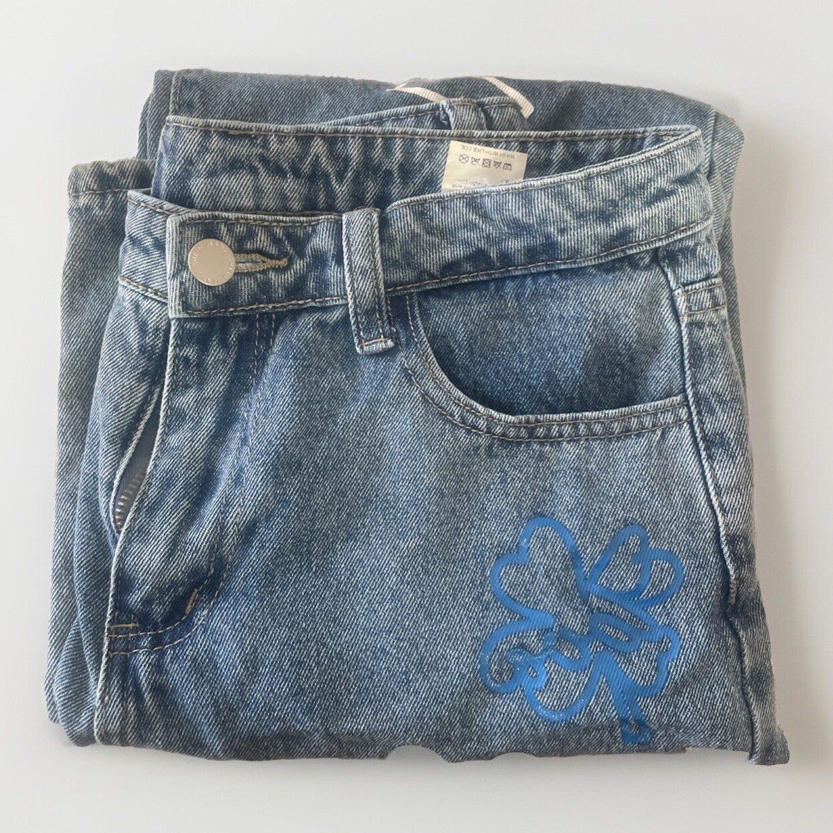 SHEIN Teens Blue Denim Jeans 14T Graffiti (#38)