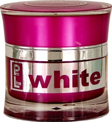 Neu 15 ml ProLine French White Gel Hard white, mittel viskose, Designertiegel
