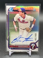 2022 Bowman Gavin Tonkel CPA-GTL 1st Refractor Auto /499 | Philadelphia Phillies