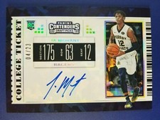 Ja Morant 2019-20 CONTENDERS DRAFT 